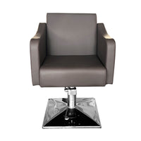 Manhattan Styling Chair Dark Brown With Square Base