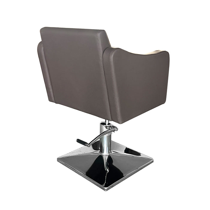 Manhattan Styling Chair Dark Brown With Square Base
