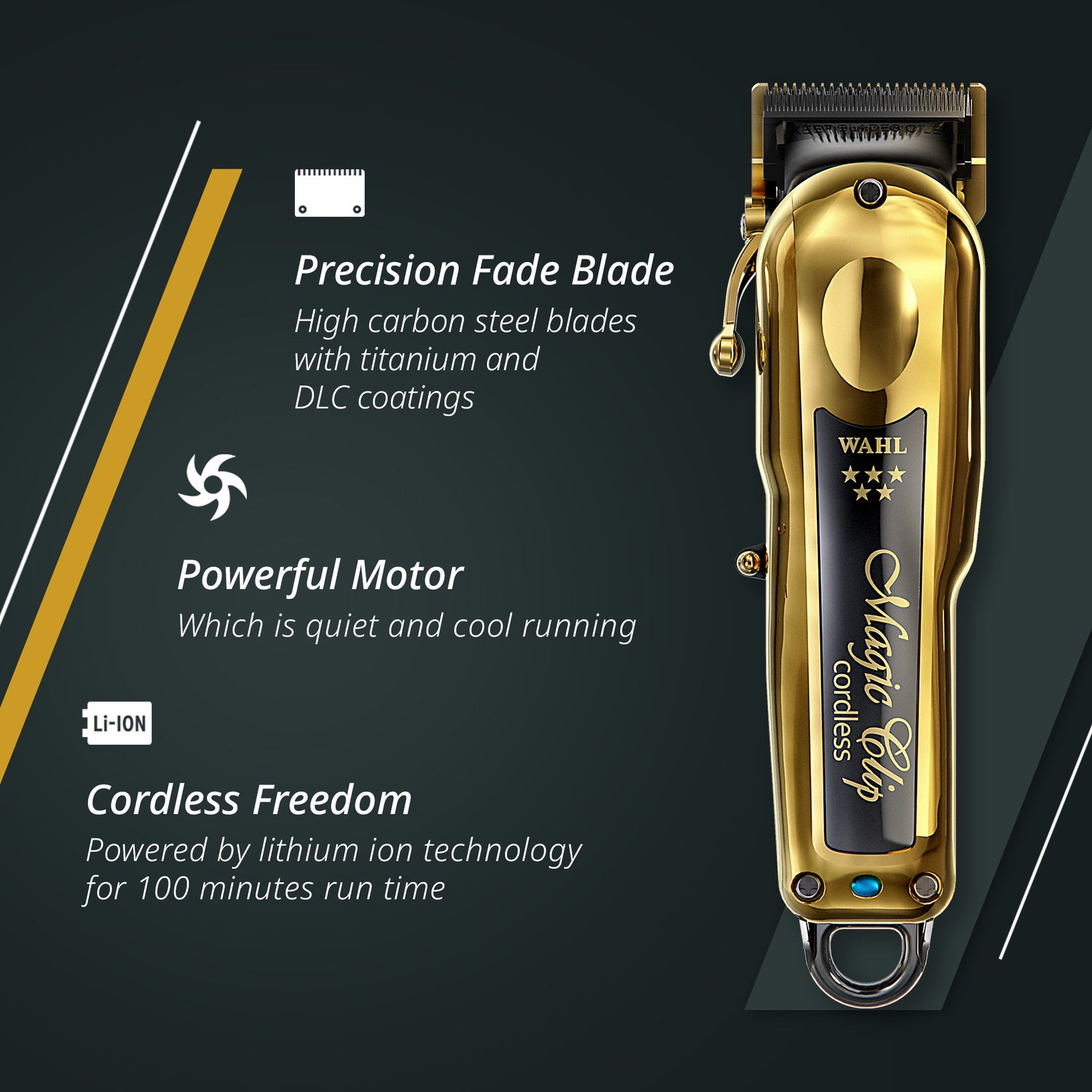 Wahl Gold Cordless Magic Clip – Salon Supplies