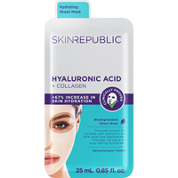 Skin Republic Hyaluronic Acid and Collagen Face Mask 25ml