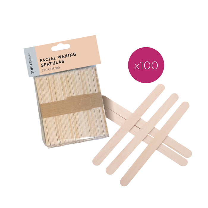 Soho Beauty Facial Waxing Spatulas Bulk Buy Case (50x100 spatulas)