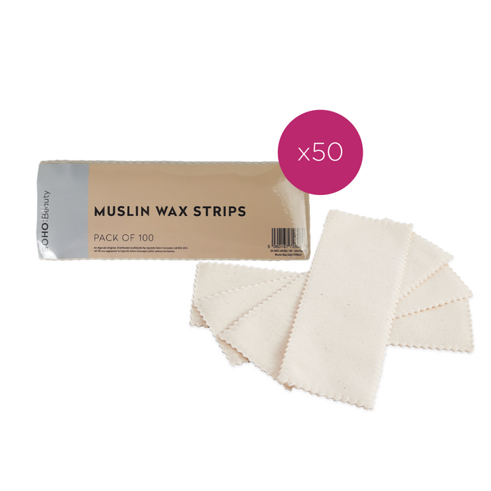 Soho Beauty Muslin Wax Strips Bulk Buy Case (50x100 strips)