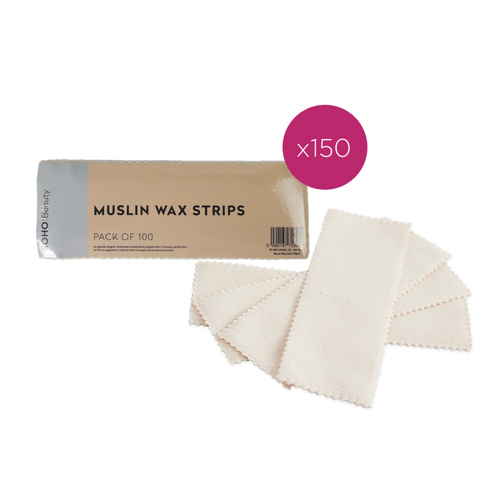 Soho Beauty Muslin Wax Strips Bulk Buy Case (50x100 strips)