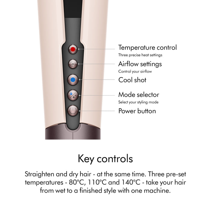 Dyson Airstrait™ dryer and straightener - Ceramic Pink / Rose Gold