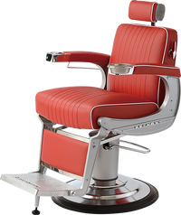 Takara Belmont Apollo 2 Barbers Chair - Red Only - 7 Day Quick Ship