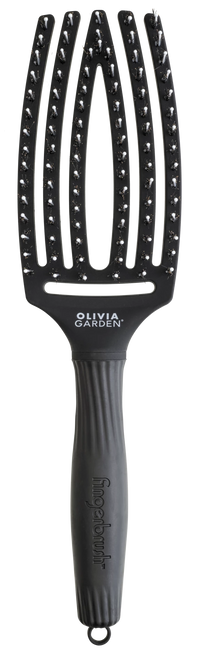 Olivia Garden Fingerbursh Care Boar & Nylon Medium Black