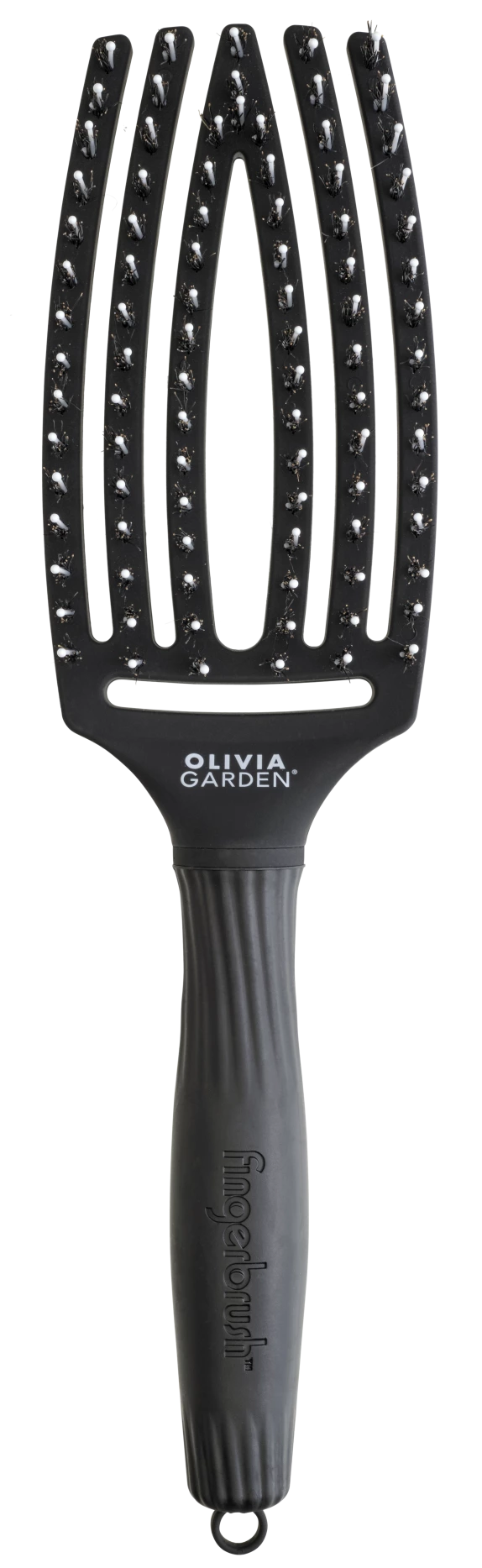 Olivia Garden Fingerbursh Care Boar & Nylon Medium Black