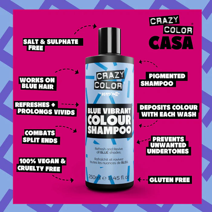 Crazy Color Rainbow Hair Color Care Shampoo 250ml