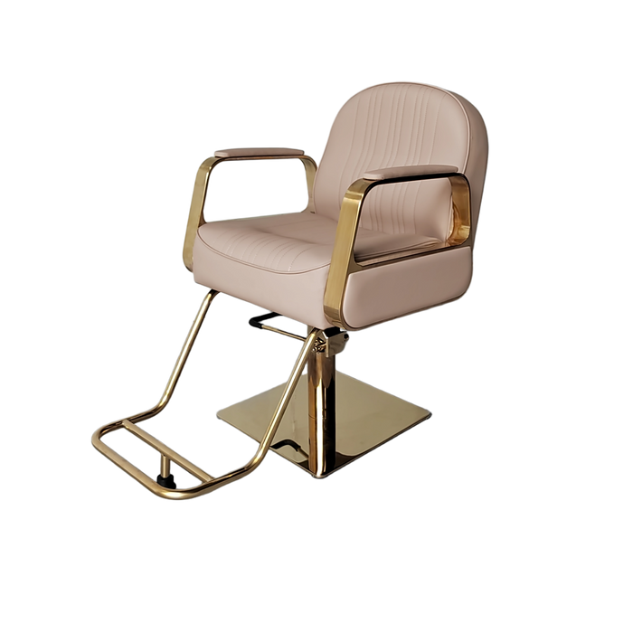 Crewe Orlando Eddie Styling Chair Champagne - 7 Day Quick Ship