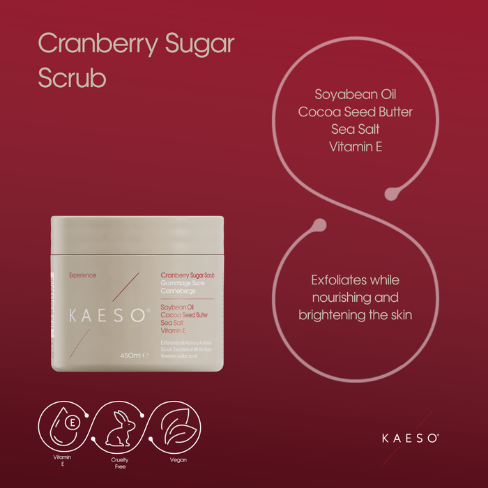 KAESO Experience Cranberry Sugar Scrub 450ml