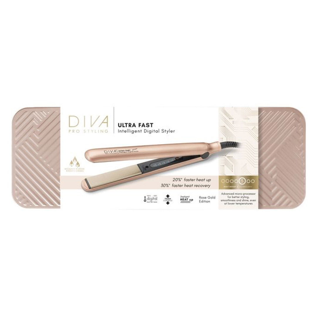 Diva Ultra Fast Intelligent Digital Straightener Rose Gold – Salon