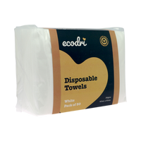Ecodri Disposable Towels - White - Pack Of 50
