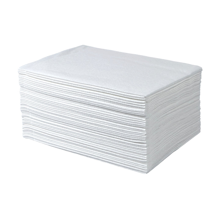Ecodri Waffle Disposable Towels - White - Pack Of 50