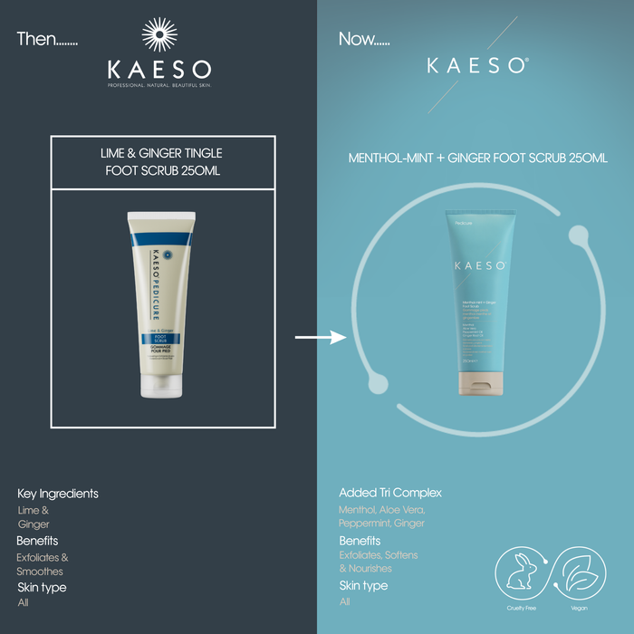 KAESO Foot Care Menthol-mint + Ginger Foot Scrub 250ml