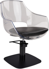Ayala Ghost Styling Chair - 7 Day Quick Ship