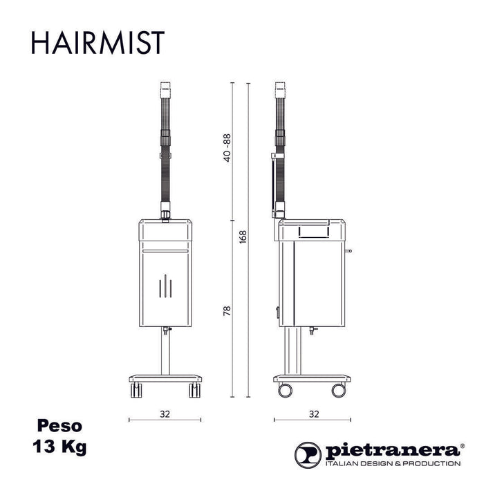 Pietranera Trolley Mounted Steamer Hairmist