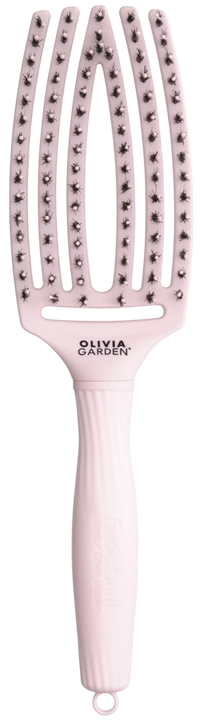 Olivia Garden Fingerbursh Care Boar & Nylon Pastel Pink Medium
