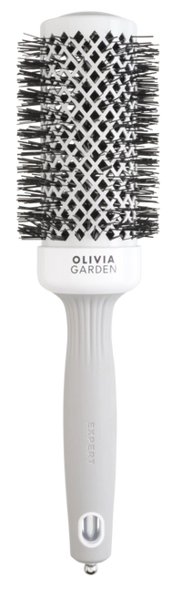Olivia Garden Expert Blowout Shine Brush White & Grey