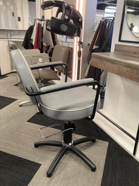 REM Calypso Styling Chair Ex-Display Discontinued (Fabric Grey Mantra)