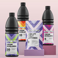Cream Color Developer Crazy Color Cream Developer 1 Litre – Salon Supplies