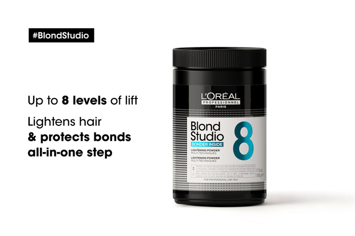 L'Oréal Professionnel Blond Studio 8 Multi Techniques Powder with Bonder Inside 500g