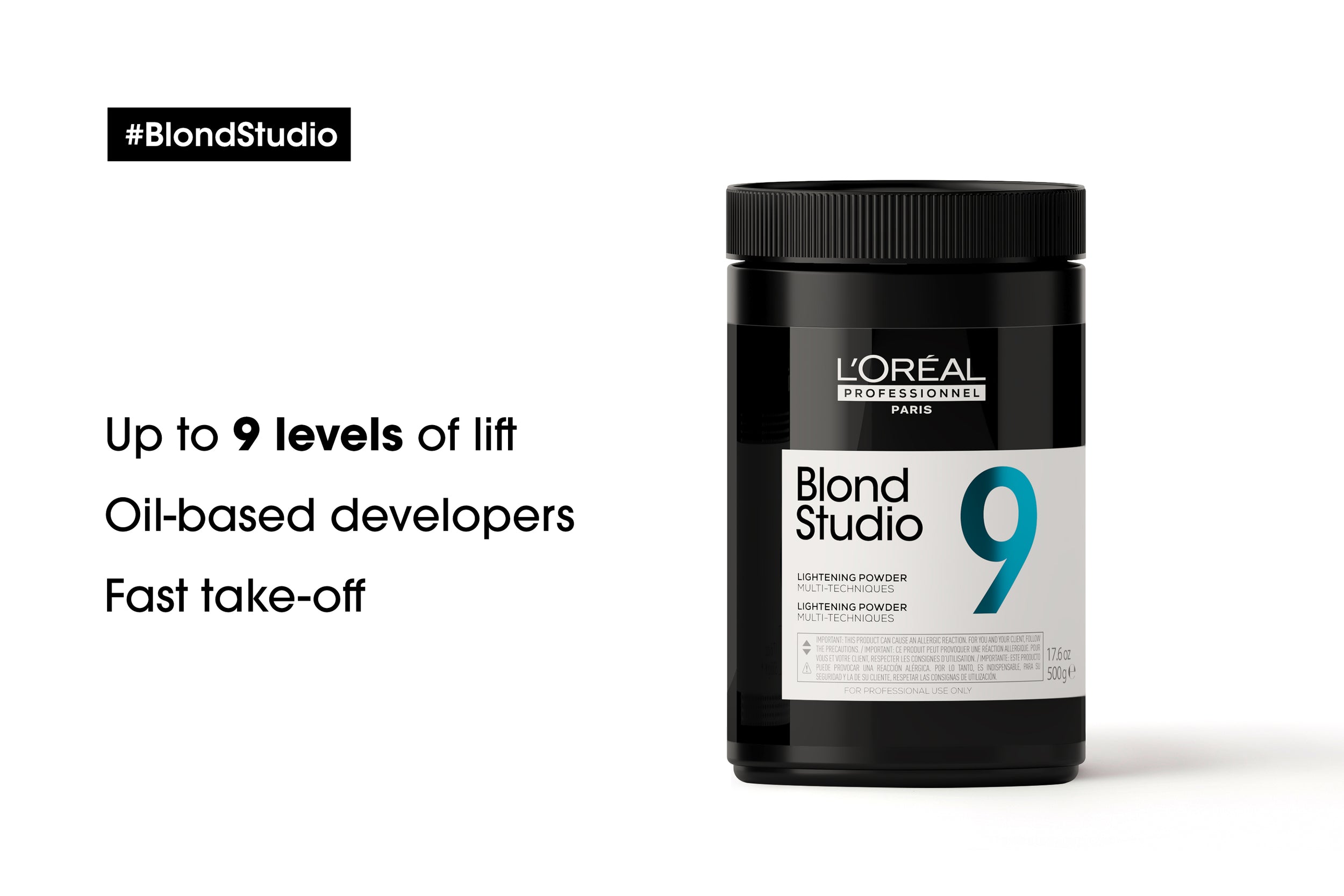 よく見る「芸能人が愛用 L'Oréal Professionnel Blond Studio 9 Powder 500g – Salon カラーリング・白髪染め