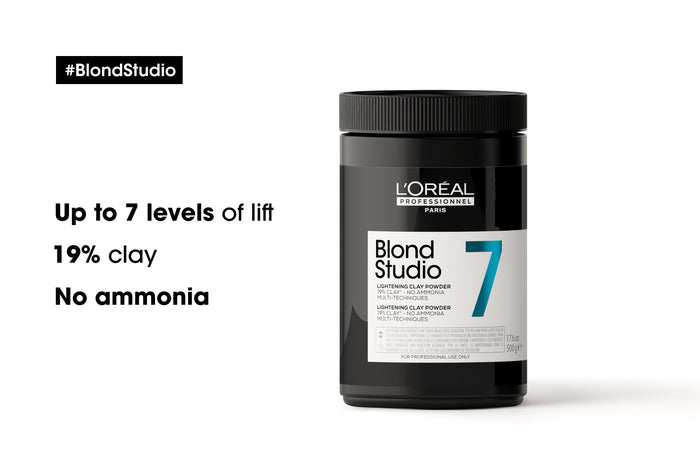 L'Oréal Professionnel Blond Studio 7 Clay Lightening Powder 500g
