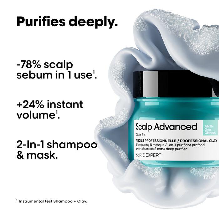L'Oréal Serie Expert Scalp Advanced Anti-Oilness 2in1 Deep Purifier Mask 250ml