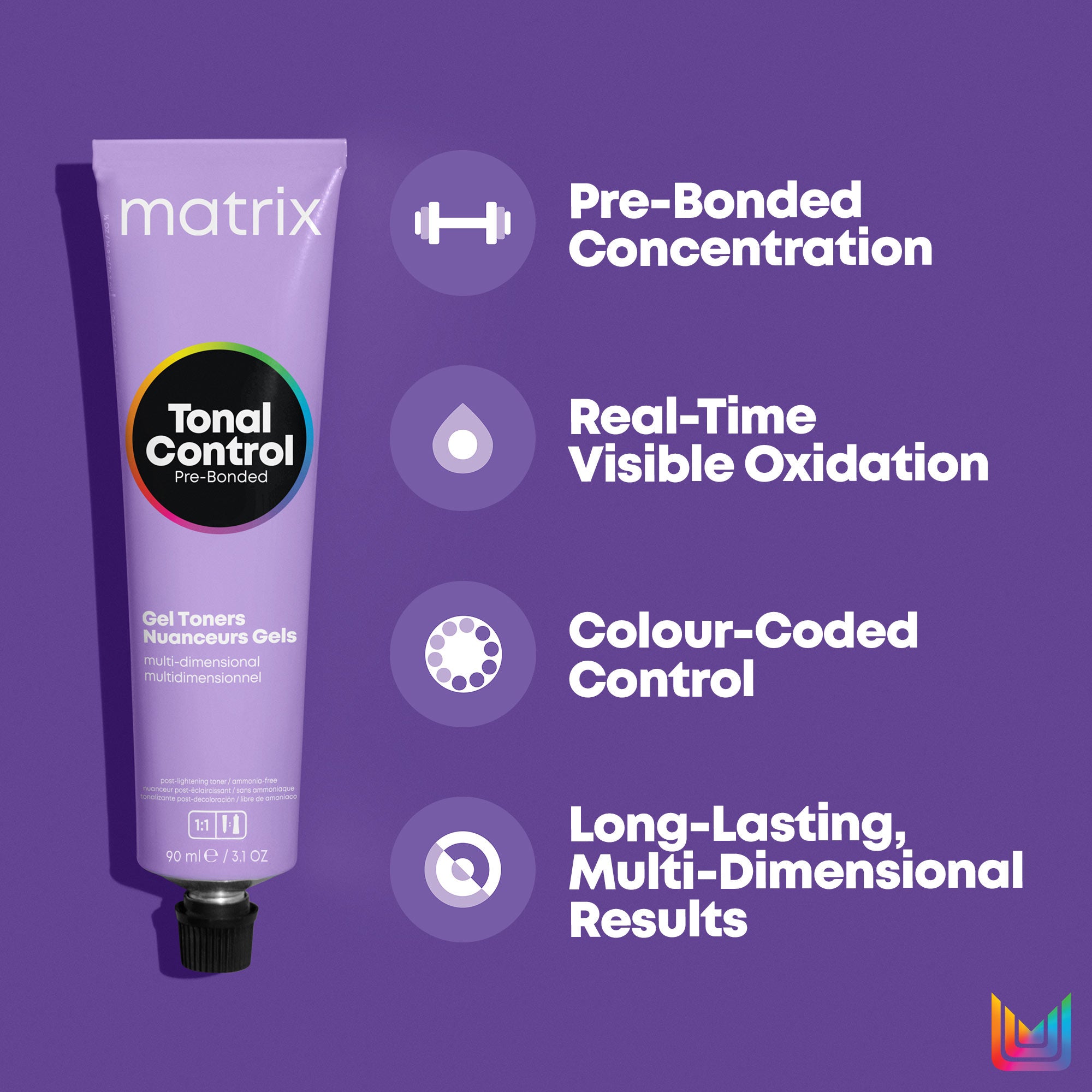 Matrix Color Insider 10GV/10.32 – Extra Helles Blond Gold Violett, 60 Ml, Deckt 100% Weißes Haar, Ohne Ammoniak