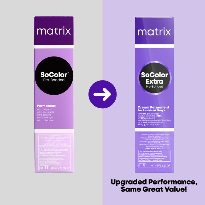 NEW Matrix Socolor Extra Coverage Pre-Bonded Permanent Hair Color 90ml