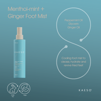 KAESO Foot Care Menthol-Mint + Ginger Foot Mist 195ml
