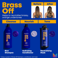 Matrix Total Results Brass Off Blue Shampoo Litre
