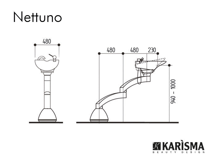 Karisma Nettuno Pedestal Backwash Unit