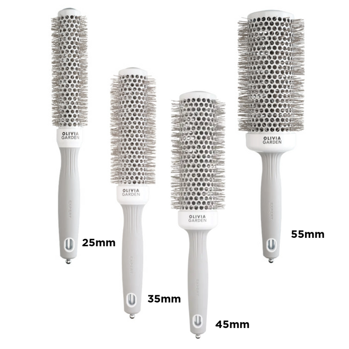 Olivia Garden Expert Blowout Speed Brush White & Grey