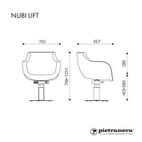 Pietranera Nubi Lift Styling Chair