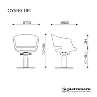 Pietranera Oyster Lift Styling Chair