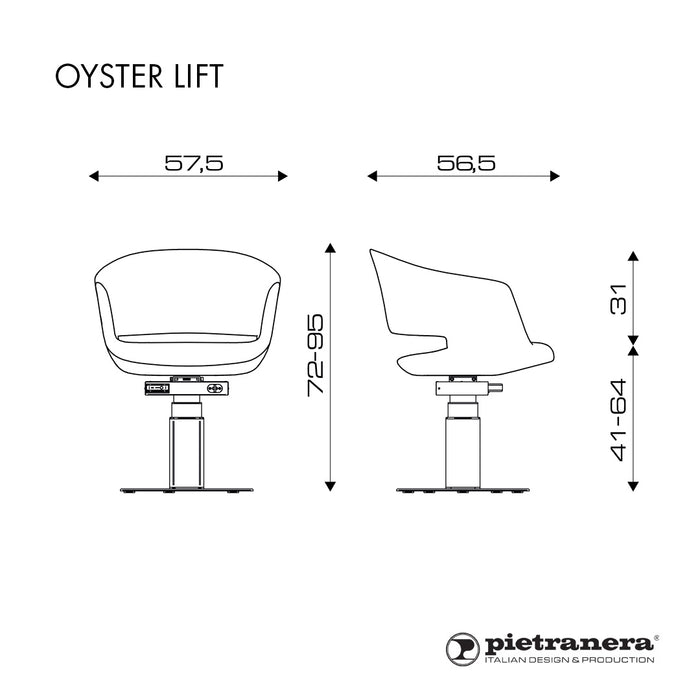 Pietranera Oyster Lift Styling Chair