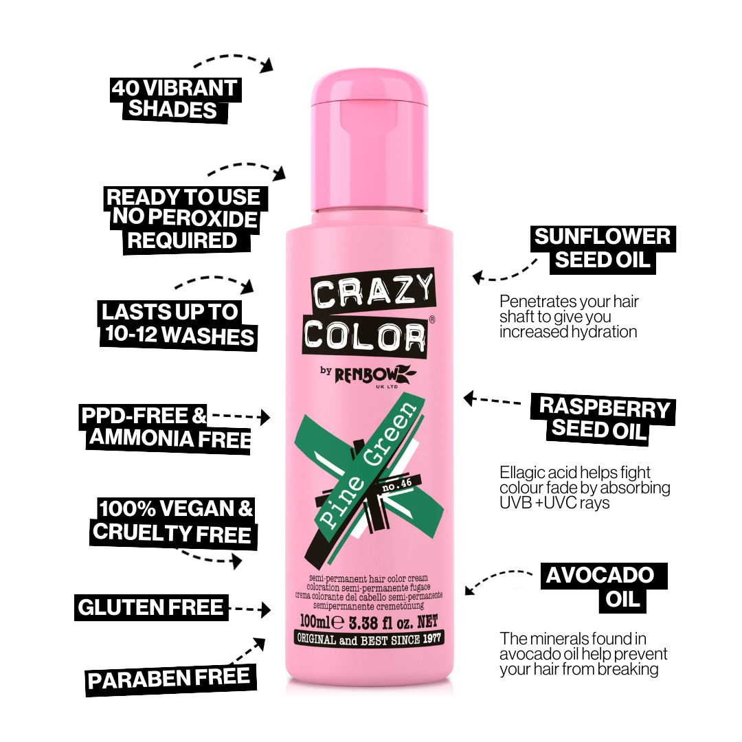 Pine Green Crazy Color – Salon Supplies