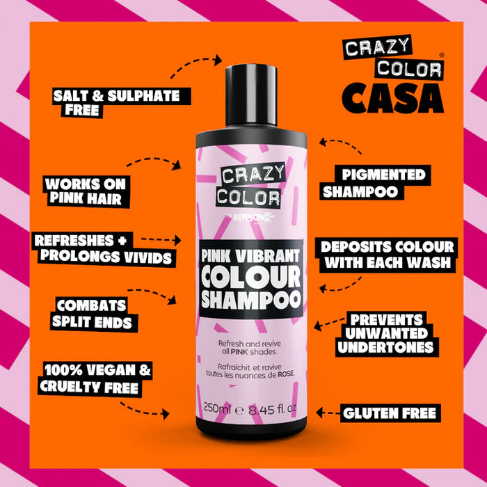 Crazy Color Rainbow Hair Color Care Shampoo 250ml