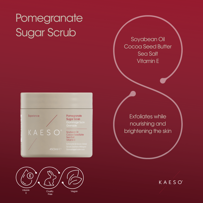 KAESO Experience Pomegranate Sugar Scrub 450ml