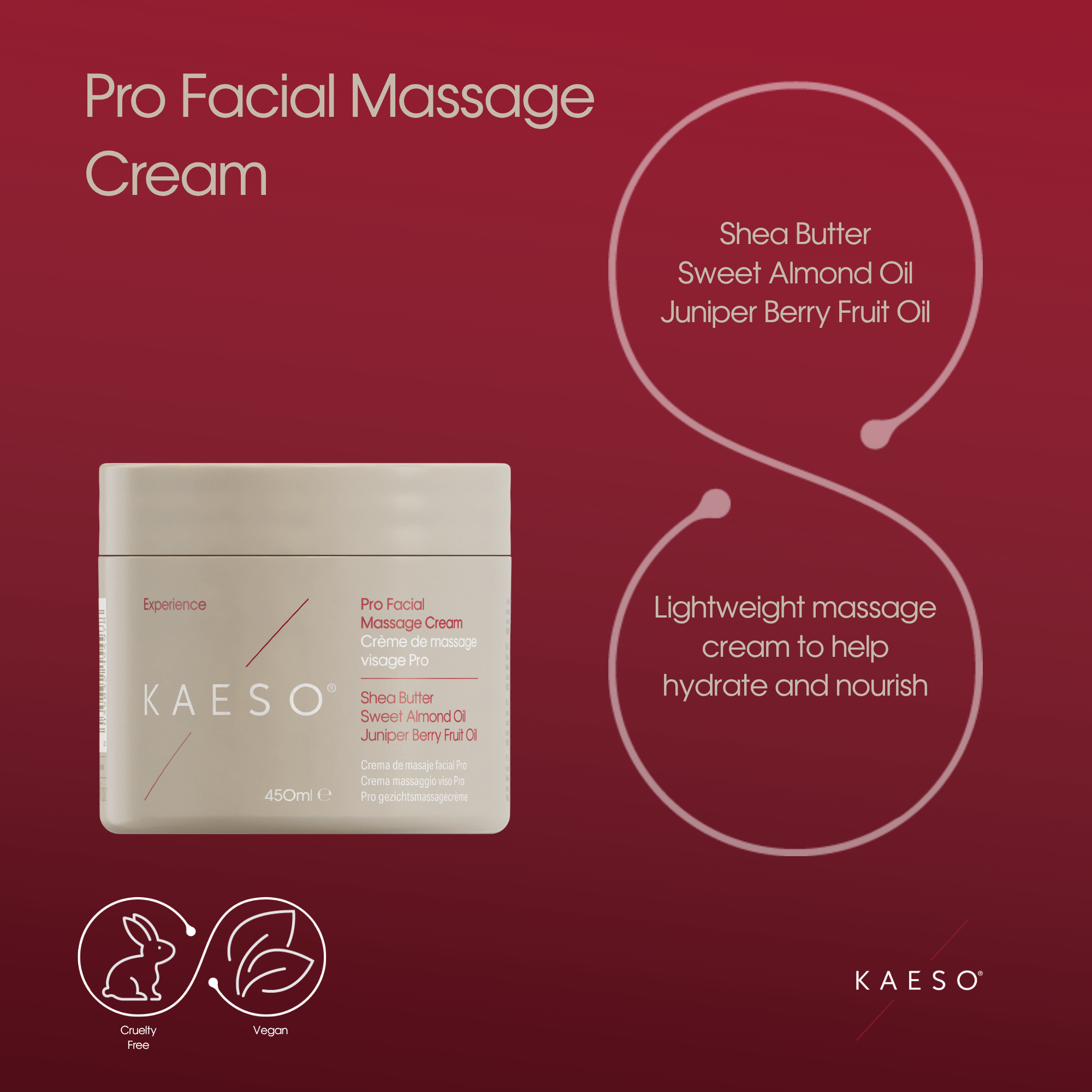 KAESO Experience Pro Facial Massage Cream 450ml – Salon Supplies