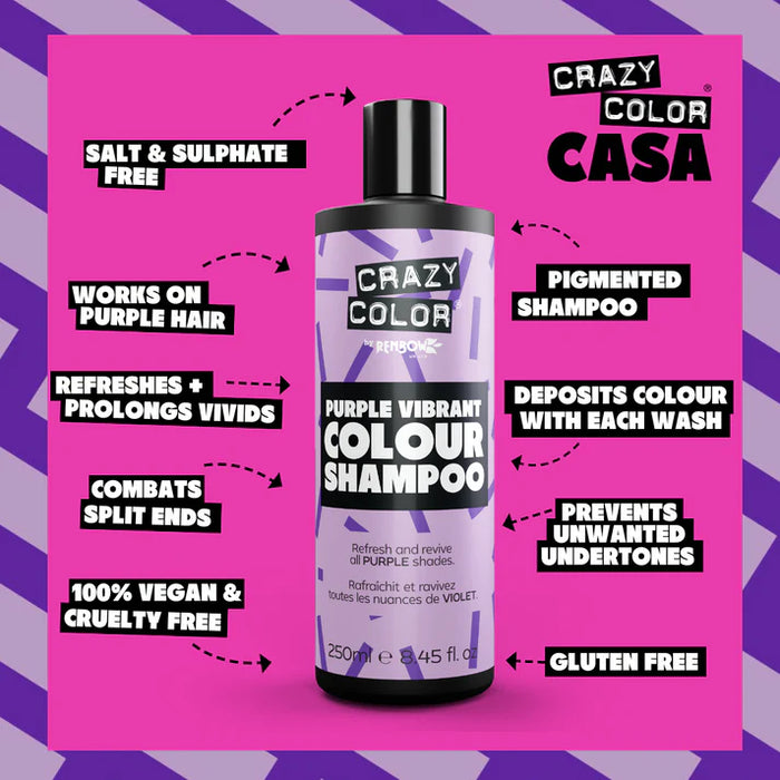Crazy Color Rainbow Hair Color Care Shampoo 250ml
