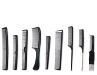 Jaguar STR Professional Styling 9 Piece Carbon Matt Black Comb Set