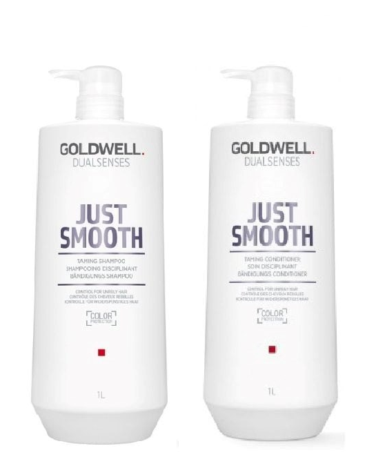 Goldwell Dualsenses Just Smooth Taming Twin Pack Shampoo & Conditioner 1L