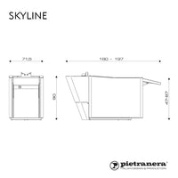 Pietranera Skyline Leg Lifting Backwash Bed Unit