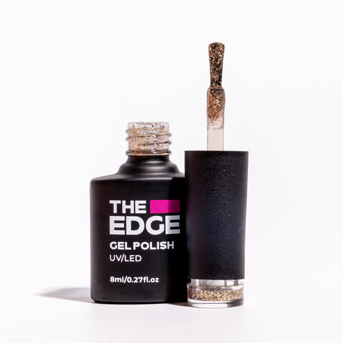 The Edge Gel Polish 8ml - The Gold Glitter