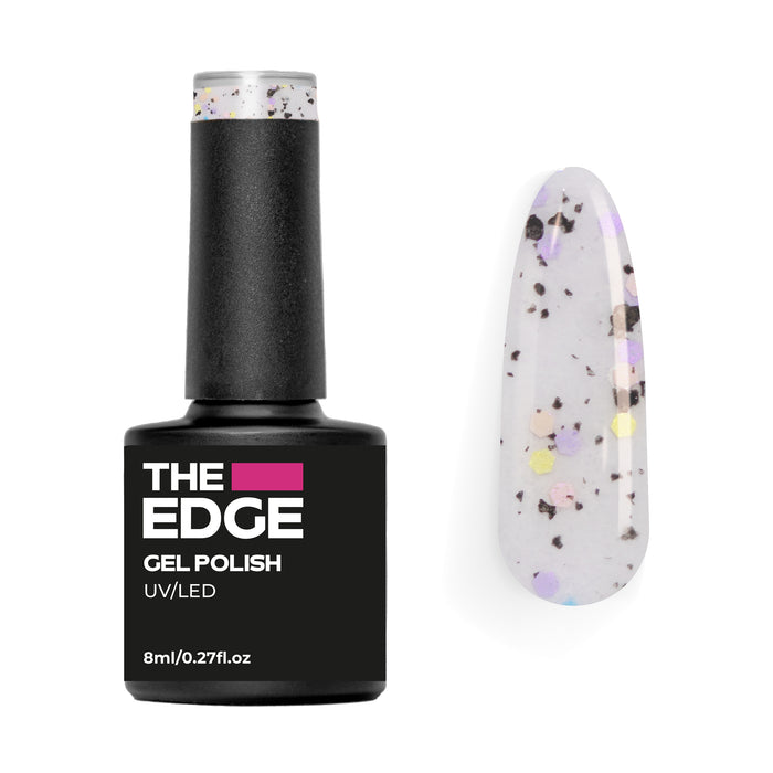 The Edge Gel Polish 8ml - The Confetti Top Coat