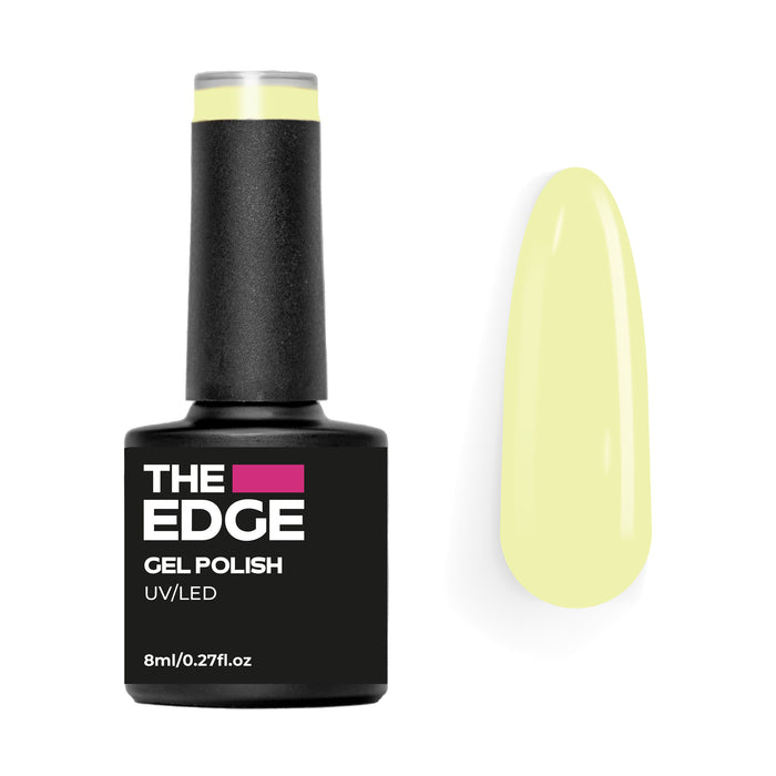 The Edge Gel Polish 8ml - The Neon Pastel Yellow