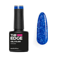 The Edge Gel Polish 8ml - The Ocean Blue Glitter