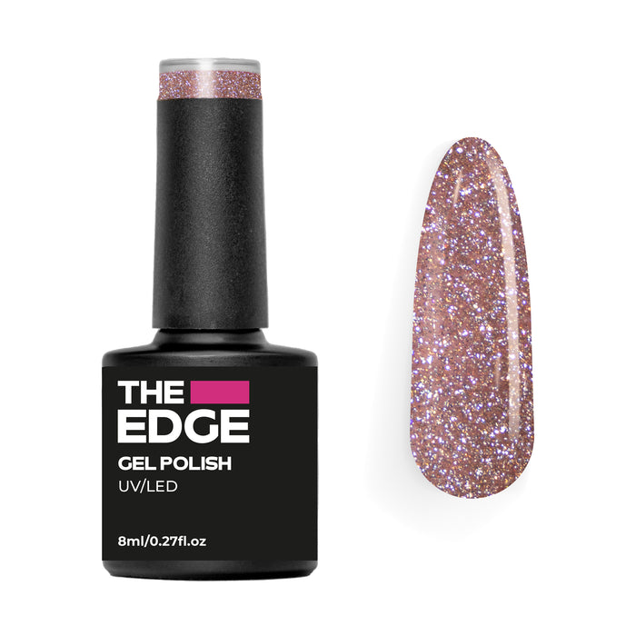 The Edge Gel Polish 8ml - The Reflective Rose Gold